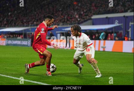 Red Bull Arena, Leipzig, Deutschland. Oktober 2024. RB Leipzig gegen Liverpool, in der Red Bull Arena, Leipzig, Deutschland. Ulrik Pedersen/CSM/Alamy Live News Stockfoto