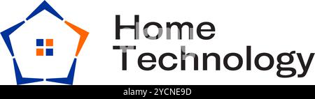 Immobilien-Haus grünes Gebäude Typografie Stadt Stadt städtisches Business Logo Design für Technologie Band und verwandte Unternehmen, abstrakte Vektor editierbar Stock Vektor