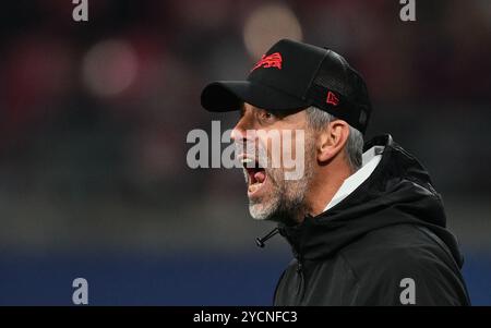 RB Leipzig-Trainer Marco Rose beim Gruppenspiel der UEFA Champions League in der RB Arena in Leipzig. Bilddatum: Mittwoch, 23. Oktober 2024. Stockfoto