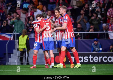 Madrid, Spanien. Oktober 2024. UEFA Champions League-Fußballspiel Atletico de Madrid gegen LOSC im Metropolitano-Stadion in Madrid, Spanien. Oktober 2024. 900/Cordon Press Credit: CORDON PRESS/Alamy Live News Stockfoto