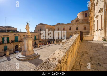 Chiesa e Convento di San Francesco all'Immacolata, Noto, Siracusa, Sizilien, Italien Stockfoto