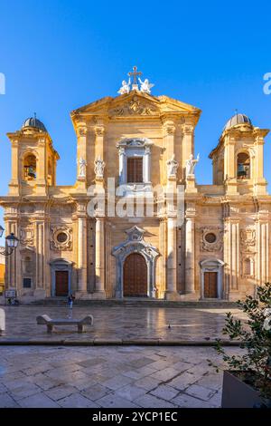 Kathedrale von Marsala, piazza della Repubblica, Marsala, Trapani, Sizilien, Italien Stockfoto