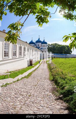 St.-Georgs Kloster in Weliki Nowgorod, Russland Stockfoto