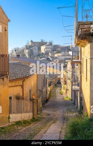 Aidone, Enna, Sizilien, Italien Stockfoto