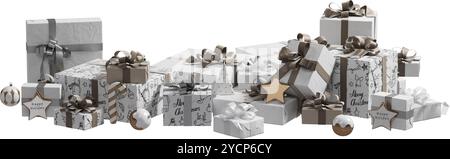 Elegantes Geschenkset Für Weihnachten Stockfoto