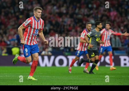 Antoine Griezmann spielte beim Spiel der UEFA Champions League zwischen Atletico de Madrid und LOSC Lille im Stadion Metropolitano on OC Stockfoto