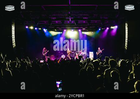 Mailand, die Struts treten im Konzert während der Grand Union Tour in Fabrique auf. Auf dem Foto: Luke Spiller, Adam Slack, Jed Elliot, Gethin Davies Stockfoto