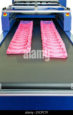 Herstellung von Kunststoffbeuteln Stockfoto