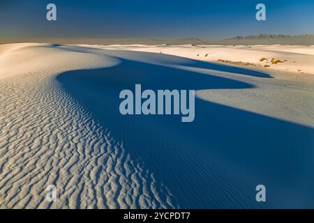HINTERLAND CAMPINGPLATZ WHITE SANDS NATIONAL PARK ALAMOGORDO NEW MEXICO USA Stockfoto