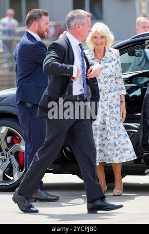 Sydney, Australien. Oktober 2024. Queen Camilla kommt während der offiziellen Abreise von Queen Camilla und König Charles III. Vom Flughafen Sydney am 23. Oktober 2024 in Sydney, Australien Credit: IOIO IMAGES/Alamy Live News Stockfoto