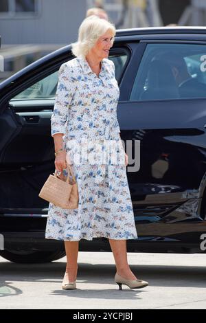 Sydney, Australien. Oktober 2024. Queen Camilla kommt während der offiziellen Abreise von Queen Camilla und König Charles III. Vom Flughafen Sydney am 23. Oktober 2024 in Sydney, Australien Credit: IOIO IMAGES/Alamy Live News Stockfoto