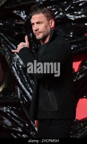 London, Großbritannien. 23. Oktober 2024. Tom Hardy besuchte die Premiere von The Venom: The Last Dance UK beim BFI IMAX in London. Quelle: Isabel Infantes/Alamy Live News Stockfoto