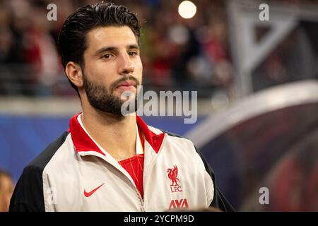 Leipzig, Deutschland. Oktober 2024. Dominik Szoboszlai aus Liverpool war beim UEFA Champions League Spiel zwischen RB Leipzig und Liverpool in der Red Bull Arena in Leipzig zu sehen. Quelle: Gonzales Photo/Alamy Live News Stockfoto