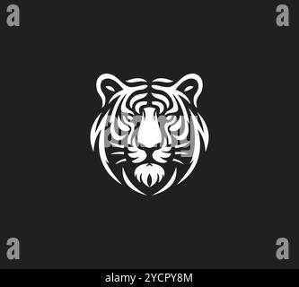 Tiger Head Vector Template modern einfach und sauber Stock Vektor