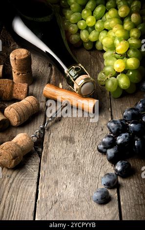 Wein Stillleben Stockfoto
