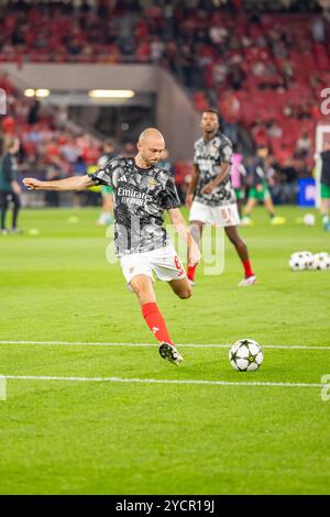 Lisboa, Portugal. Oktober 2024. Fredrik Aursnes aus Benfica wurde während des Spiels der UEFA Champions League zwischen Benfica und Feyenoord im Estadio Sport Lisboa e Benfica gesehen. Endpunktzahl: Benfica 1:3 Feyenoord. (Foto: Nuno Branco/SOPA Images/SIPA USA) Credit: SIPA USA/Alamy Live News Stockfoto