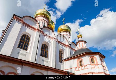 Kathedrale der Himmelfahrt der Jungfrau Maria in der Waldai Iversky Kloster, Russland Stockfoto