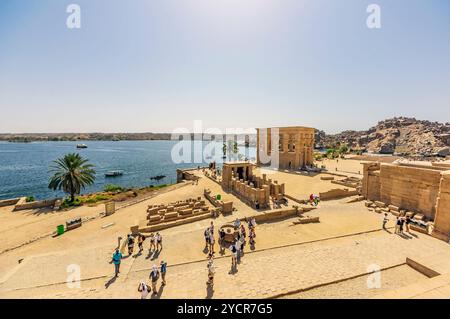 Tempel von Philae, Assuan, Ägypten Stockfoto