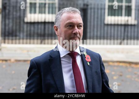 London, Großbritannien. Oktober 2024. Steve Reed verlässt eine Kabinettssitzung in der Downing Street, London. (Foto: Tejas Sandhu/SOPA Images/SIPA USA) Credit: SIPA USA/Alamy Live News Stockfoto