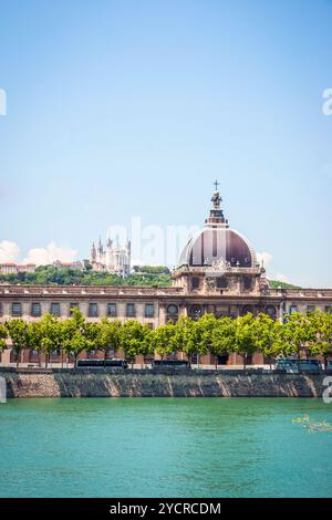 Hotel de dieu Gebäude, Lyon Stockfoto