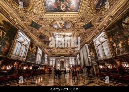 Scuola Grande di San Rocco, Venedig, Venetien, Italien Stockfoto