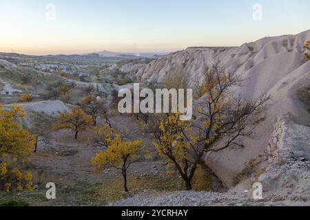 Kappadokien am Abend, Türkei, Asien Stockfoto