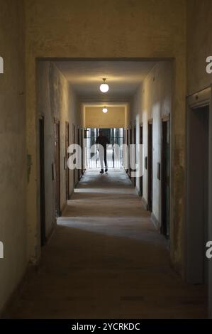 03.06.2017, Dachau, Bayern, Deutschland, Europa, Zellflügel im Bunker der KZ-Gedenkstätte Dachau. Dachau war die erste Konzentration ca. Stockfoto