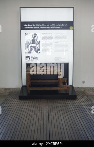 03.06.2017, Dachau, Bayern, Deutschland, Europa, Ausstellung im KZ-Gedächtnismuseum Dachau. Dachau war das erste Konzentrationslager in der Stadt Stockfoto