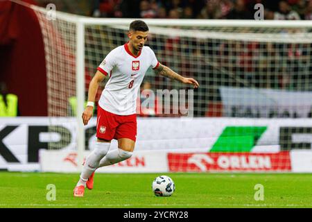 Jakub Moder (Polen) war beim Spiel der UEFA Nations League zwischen Polen und Kroatien bei PGE Narodowy im Einsatz. Endstand; Polen 3:3 Kroatien. Stockfoto