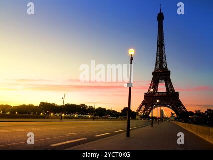 Sonnenaufgang in Paris Stockfoto