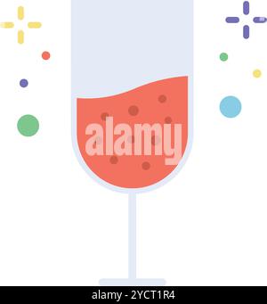 Vektorbild des Glassymbols. Geeignet für mobile Anwendungen, Webanwendungen und Printmedien. Stock Vektor