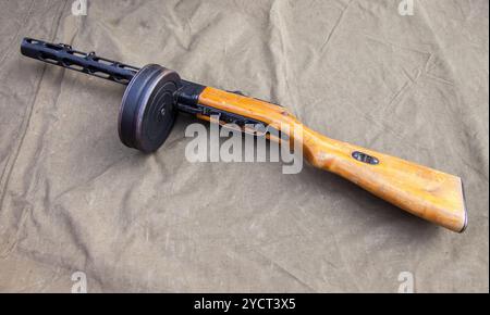 Sowjetischen (russischen) Maschinenpistole Shpagin (PPSh) aus dem zweiten Weltkrieg Stockfoto