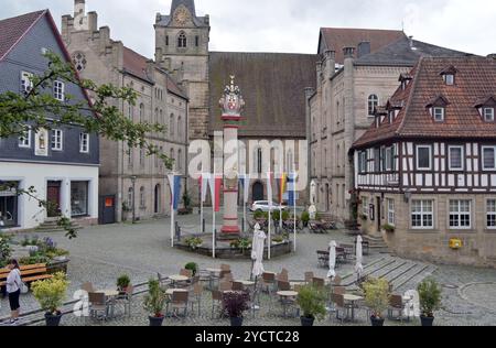 Melchior-Otto-Platz, Kronach, Oberfranken, Bayern, Deutschland Stockfoto