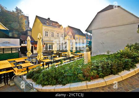 Alten Tkalciceva Straße in Zagreb Stockfoto