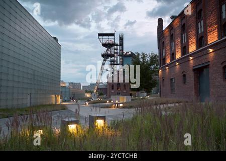 Im ehemaligen Bergbaugebiet des Schlesischen Museums, Kattowitz, Polen Stockfoto