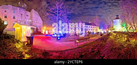 Zagreber Oberstadt Weihnachtsmarkt Stockfoto