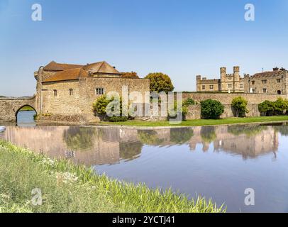 Leeds Castle in der Nähe von Maidstone, Kent, England, Großbritannien, Europa Stockfoto