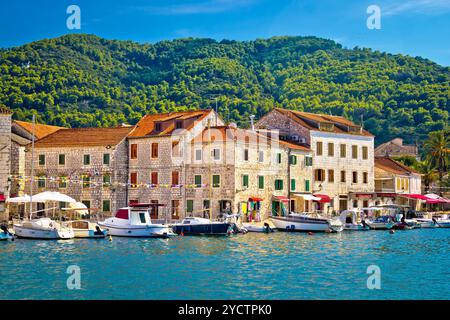 Stari Grad mit Blick aufs Wasser un-Hvar Stockfoto