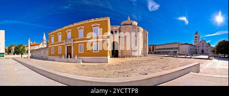 Zadar historischen Platz Panoramaaussicht Stockfoto