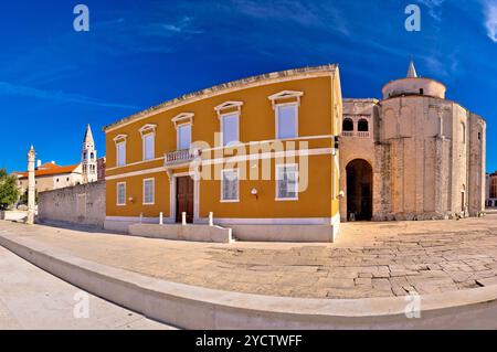 Zadar historischen Platz Panoramaaussicht Stockfoto