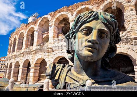 Römischen Amphitheater Arena di Verona anzeigen Stockfoto