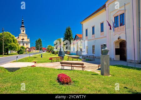 Malerisches Dorf Peteranec in der Podravina Stockfoto