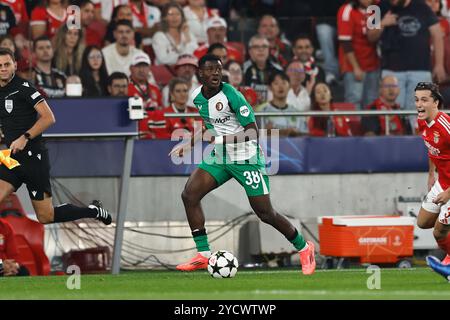 Lissabon, Portugal. Oktober 2024. Ibrahim Osman (Feyenoord) Fußball/Fußball : UEFA Champions League Phase Spiel Tag 3 zwischen SL Benfica 1-3 Feyenoord im Estadio do SL Benfica in Lissabon, Portugal . Quelle: Mutsu Kawamori/AFLO/Alamy Live News Stockfoto