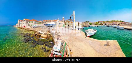 Insel Prvic Sepurine Hafen panorama Stockfoto