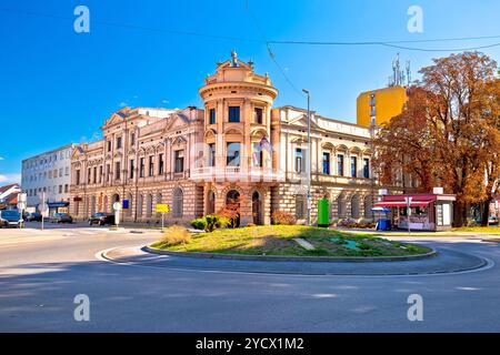 Stadt Virovitica street view, slavonija Region von Kroatien Stockfoto