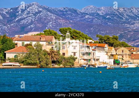 Kastel Gomilica waterfront Panoramaaussicht Stockfoto