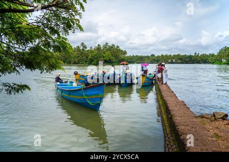 Der alte Seehafen Tyndis ist mit der Region Kadalundi - Chaliyam Beypore identifiziert. Chaliyam Fischerdorf. Stockfoto