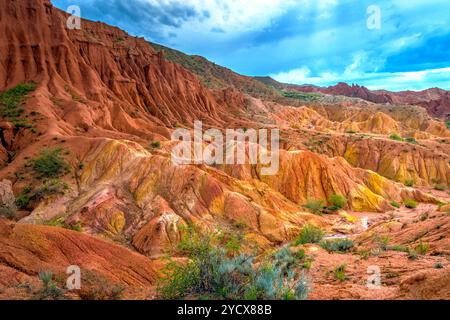 Skazka aka Fairy tale Canyon, Kirgisistan Stockfoto