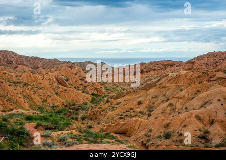 Skazka aka Fairy tale Canyon, Kirgisistan Stockfoto