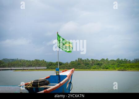 Der alte Seehafen Tyndis ist mit der Region Kadalundi - Chaliyam Beypore identifiziert. Chaliyam Fischerdorf. Stockfoto